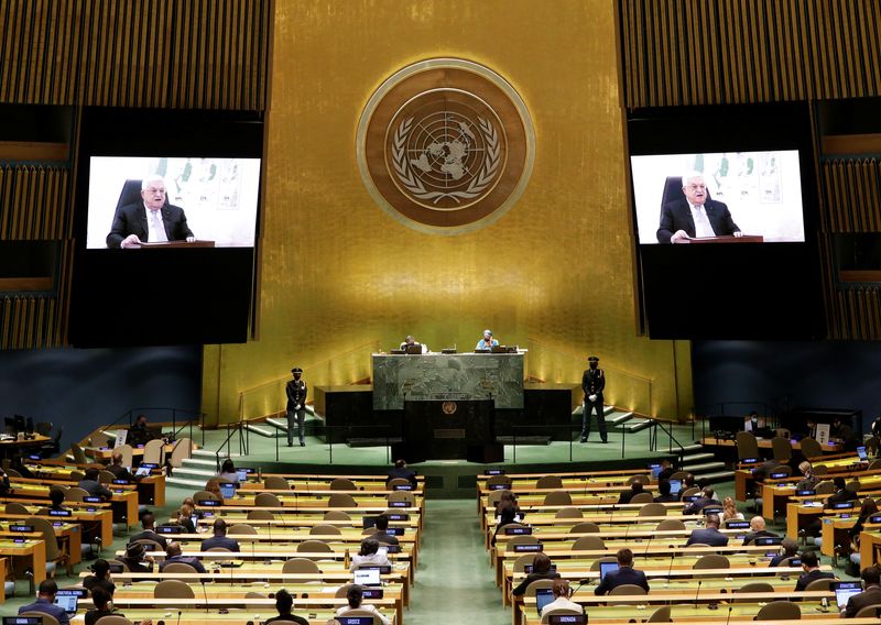 Abbas tells U.N. Israeli actions could lead to 'one state'