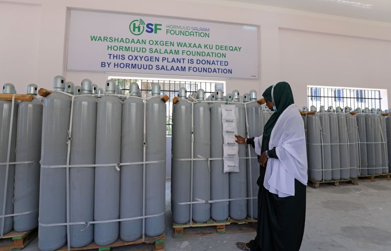 Somalia opens first public oxygen plant to help treat COVID-19 amid severe shortage
