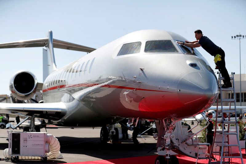 Analysis-Booming private jet market stretches rich buyers as climate clouds gather