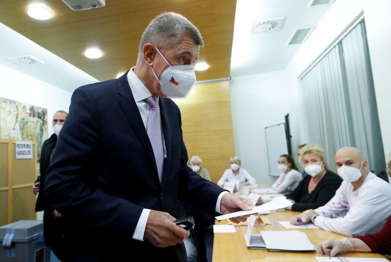 Czech polls close as PM Babis seeks to cling to power