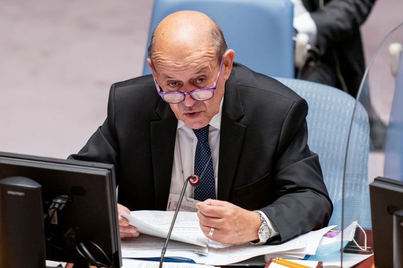 French Foreign Minister Le Drian to hold talks with United States' Blinken on Oct 5