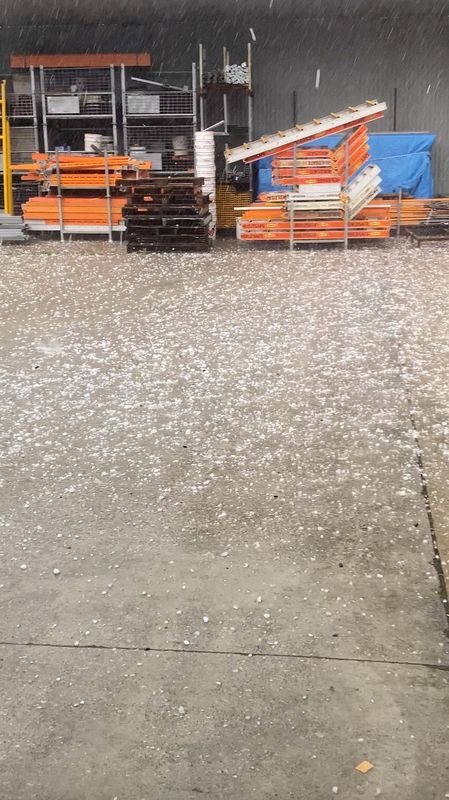 Grapefruit-sized hail hits Australia's east coast