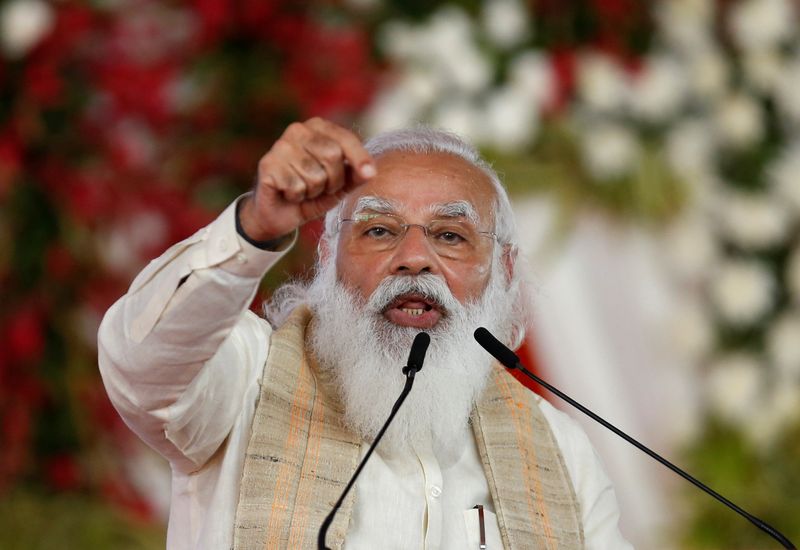 India PM Modi says economy getting boost from rising vaccinations