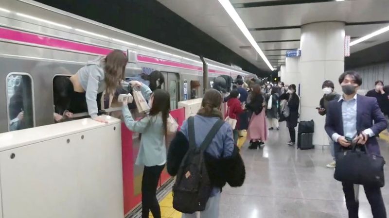 Man dressed as Joker terrorises Tokyo train