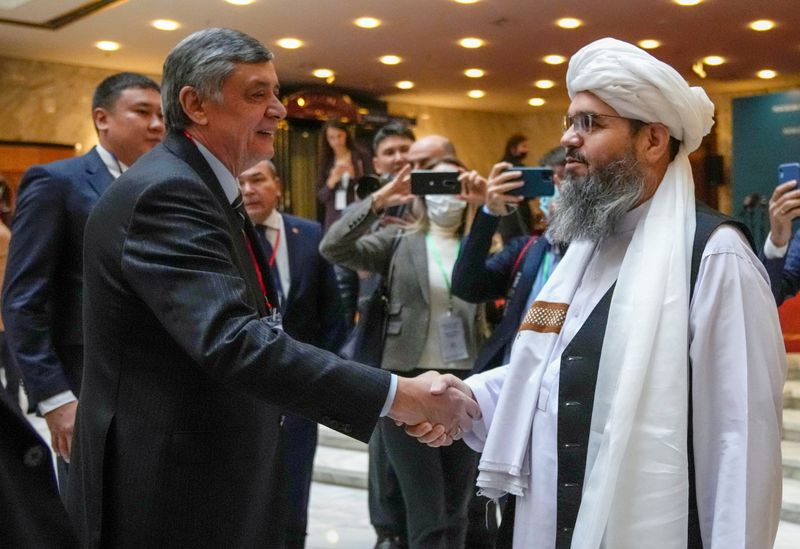 Russia, hosting Taliban at international conference, calls for Afghan aid