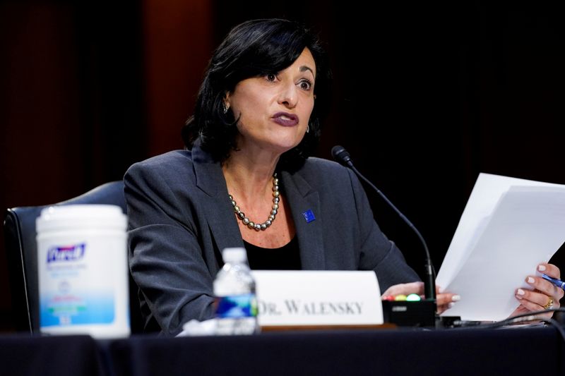 U.S. COVID-19 cases, hospitalizations down 15% from last week - CDC Director