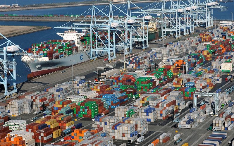 U.S. business spending on equipment strong; goods trade deficit widens