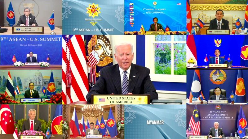 U.S. concerned by 'coercive' Chinese actions in Taiwan strait, Biden tells summit