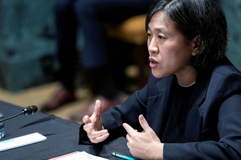 U.S. trade chief Tai to unveil Biden's China trade strategy on Monday