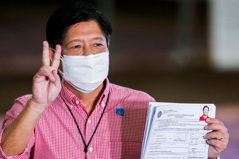 After dust settles, son of late Philippine dictator emerges as presidential frontrunner