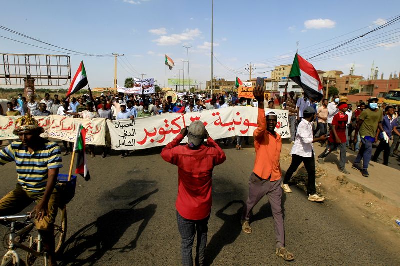 At least 15 people shot dead in anti-coup protests in Sudan, medics say