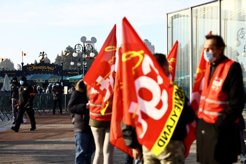 Discontent over pay simmers in Mickey Mouse's Parisian kingdom