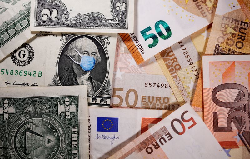 Euro's pain makes for dollar's weekly gain