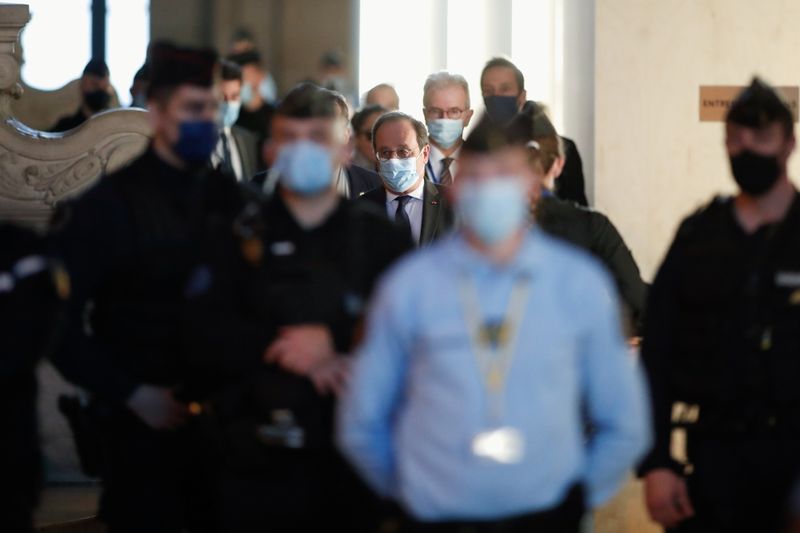 France's ex-President Hollande relives night of Paris attack during trial