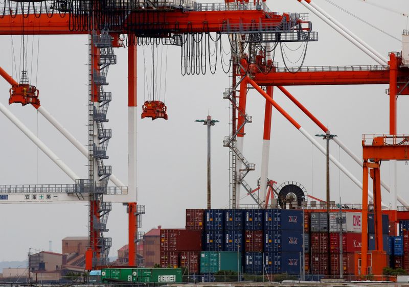 Japan's exports grow at slowest pace in eight months