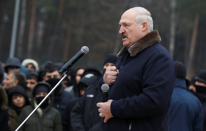 Lukashenko tells migrants at Belarus-Poland border he won't make them go home