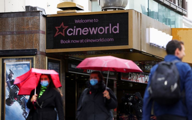 Regal owner Cineworld says revenue above pre-COVID-19 levels in UK, Ireland
