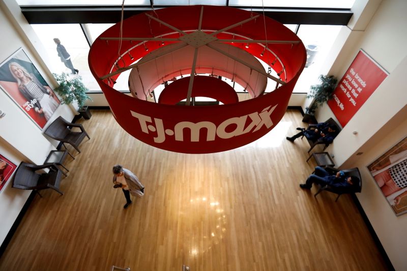 T.J. Maxx owner tops sales estimates as customers splurge on outfits