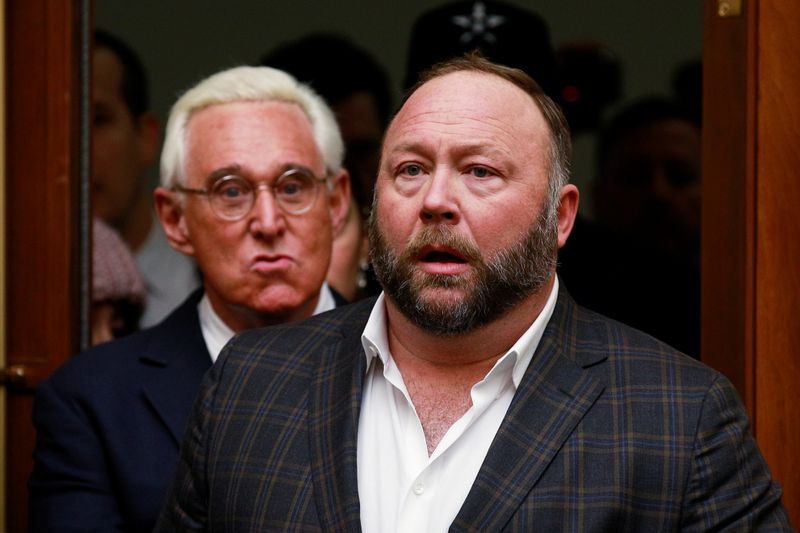 U.S. House panel probing Capitol riot subpoenas Roger Stone, Alex Jones