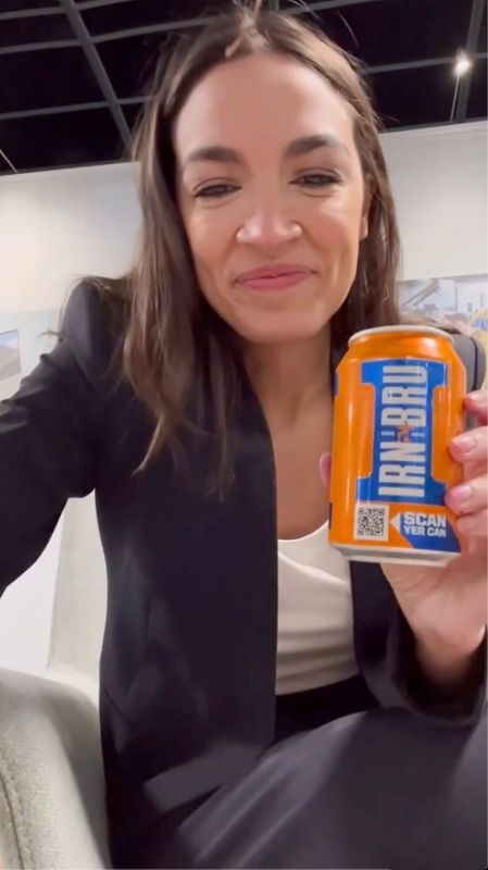 'Count me in, I love it!': U.S. Rep Ocasio-Cortez raves over Scottish soda Irn-Bru