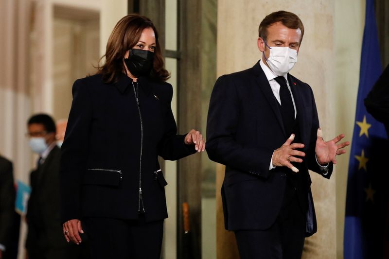 U.S. VP Harris announces expanded cooperation on space issues after meeting Macron