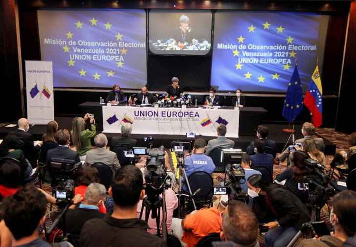 Venezuela voting conditions better, but some candidates blocked unfairly -EU