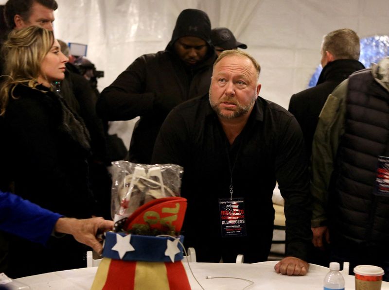 Alex Jones of Infowars to invoke right not to testify to U.S. Capitol riot panel