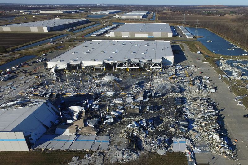 Amazon driver died in bathroom sheltering from tornado with colleagues