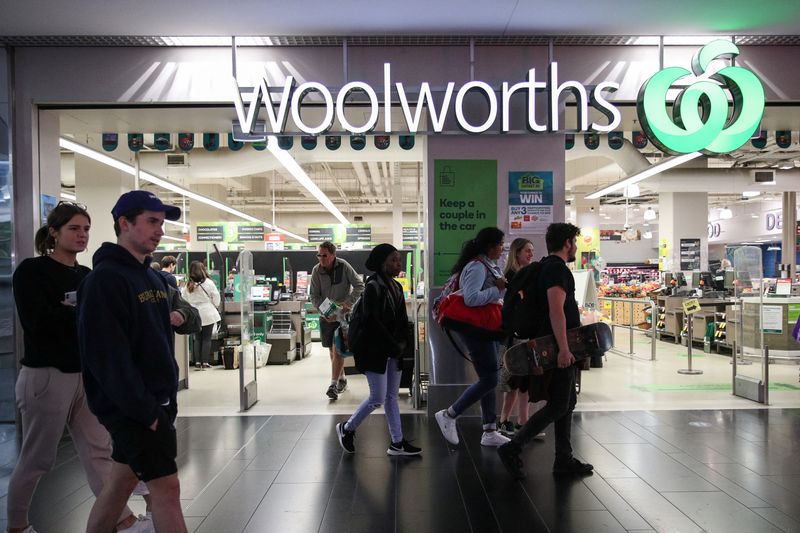 Australia's Woolworths sees lower earnings from food unit as lockdowns ease