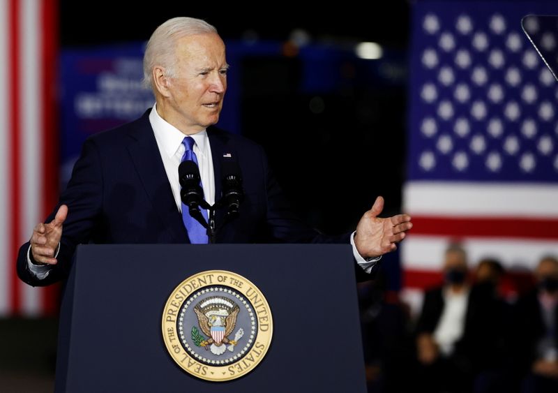 Biden says inflation data due Friday will not reflect recent drop in some prices