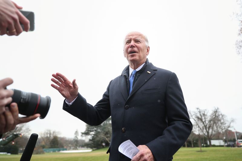 Biden says putting U.S. troops on ground in Ukraine is 'not on the table'