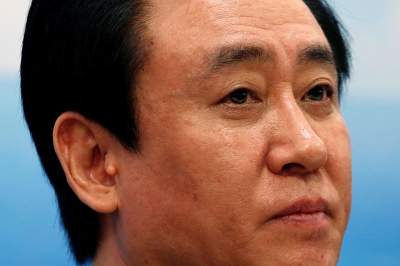 China Evergrande chairman's stake drops to 59.8% on forced selling -filing