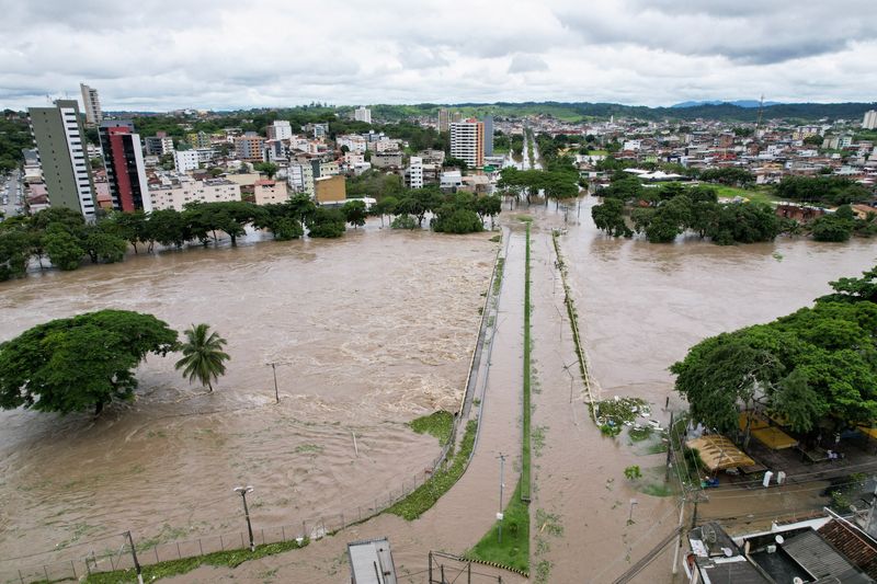 Dams burst in northeastern Brazil as region hit by floods