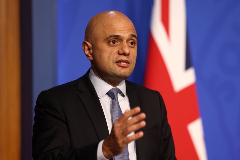 England has community transmission of Omicron variant, health minister says