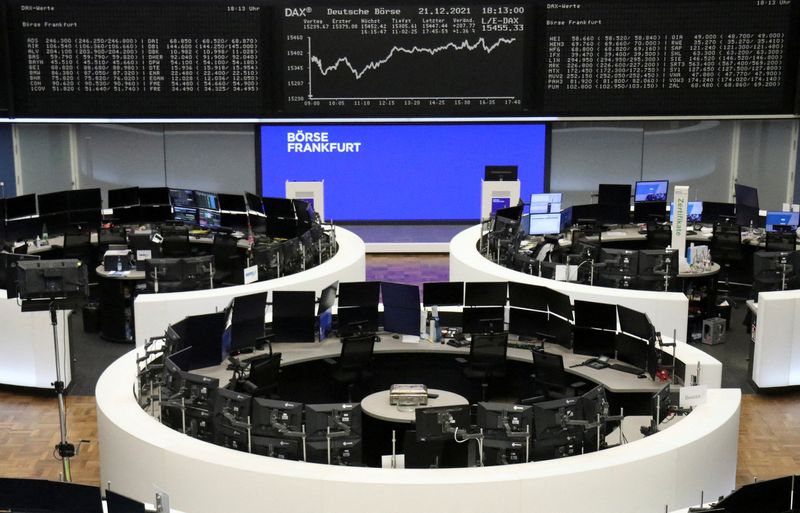European shares inch up, food delivery stocks jump
