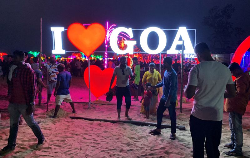 Goa's beaches packed with domestic tourists as India tightens COVID rules