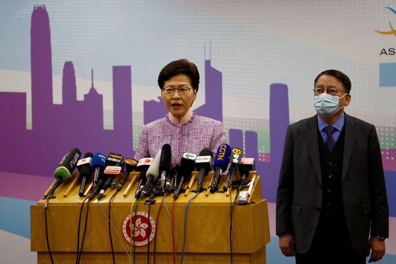 Hong Kong leader says Stand News arrests not aimed at media industry