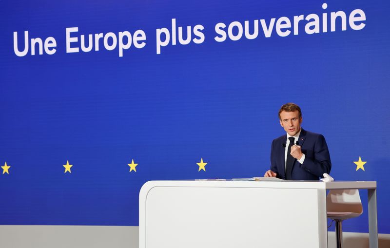 Macron says focus of EU presidency to be migration, sovereignty