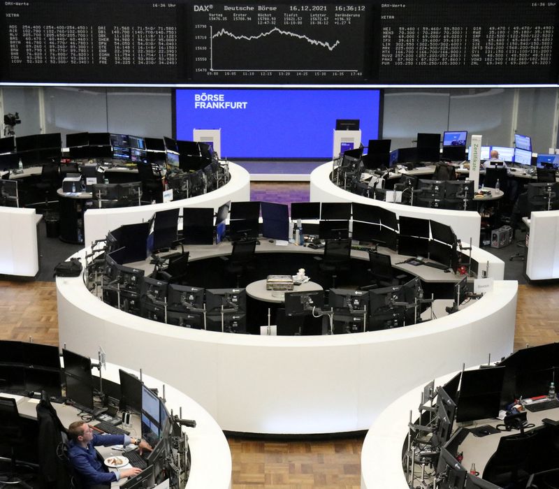Omicron jitters, mixed cenbank decisions drag European shares lower