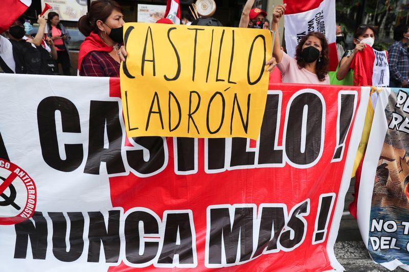 Peru's Castillo braces for impeachment vote as protests brew