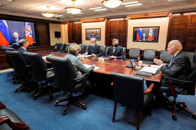Putin demands security guarantees from Biden to curb NATO expansion