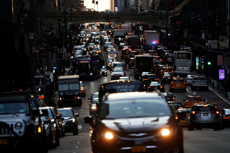 Road congestion returns, but work-from-home leaves downtowns empty
