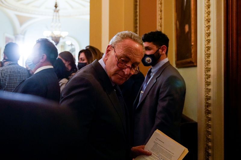 U.S. Senate agenda includes Biden investment plan, debt limit, voting rights -Schumer