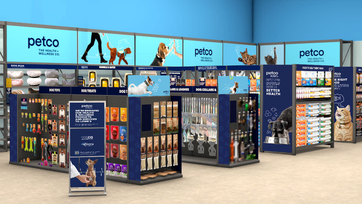 Lowe’s will open mini Petco shops inside some stores