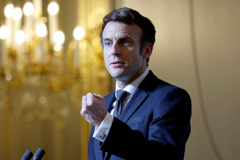 Ahead of election, Macron banks on rosy French economy, new jobs