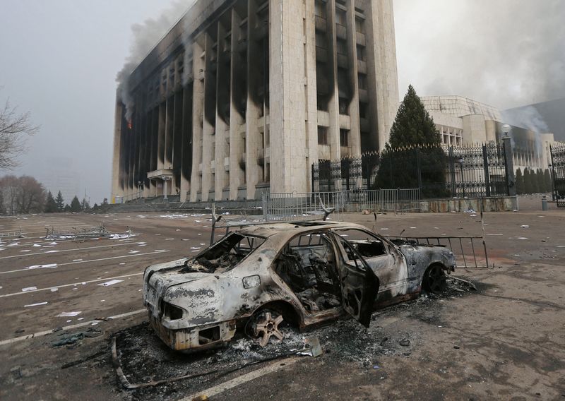 Amid uprising, Kazakh president ditches diplomacy for tough talk
