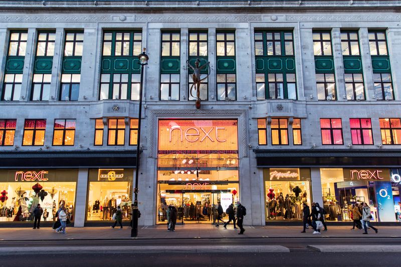 Britain's Next raises profit guidance for fifth time in 10 months