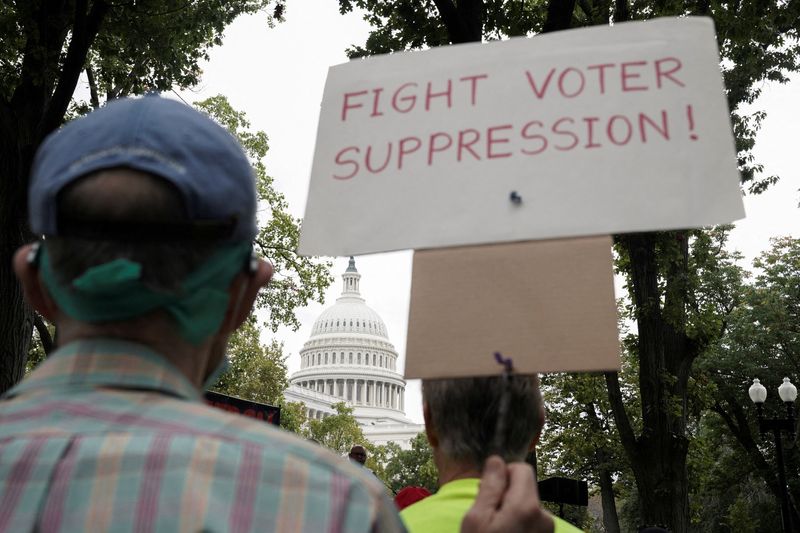 Democratic lawmakers say U.S. election workers vulnerable without new voting-rights law