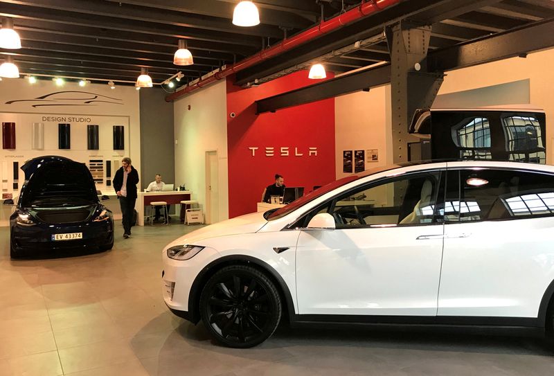 Electric cars take two-thirds of Norway car market, led by Tesla