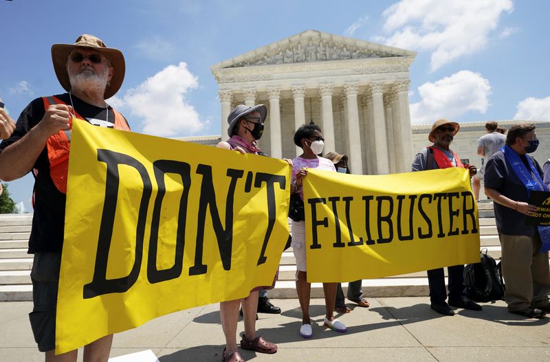 Explainer-U.S. Senate Democrats mull ending filibuster to pass voting rights reform
